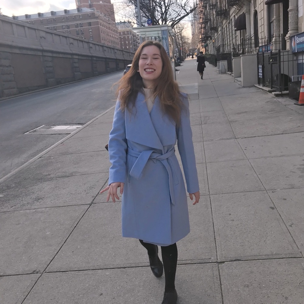 Cole Haan Wool Wrap Coat